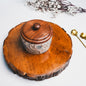 White-Green Ceramic Jar