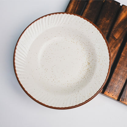 Rustic White Pasta Plate
