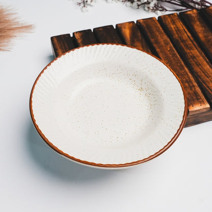 Rustic White Pasta Plate