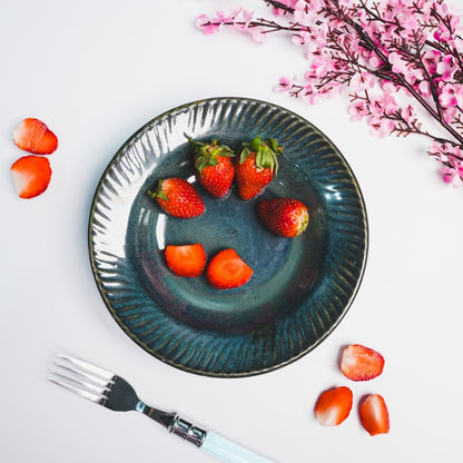 Deep-Blue Pasta Plate