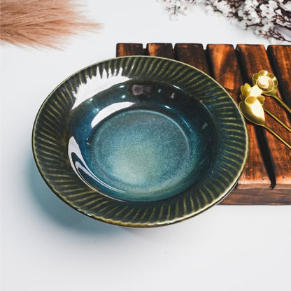 Deep-Blue Pasta Plate