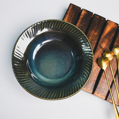 Deep-Blue Pasta Plate