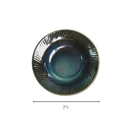 Deep-Blue Pasta Plate