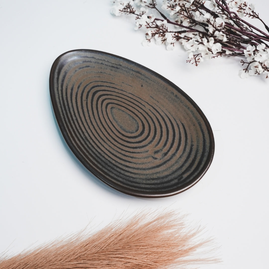 Brown Oval Plate