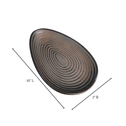 Brown Oval Plate